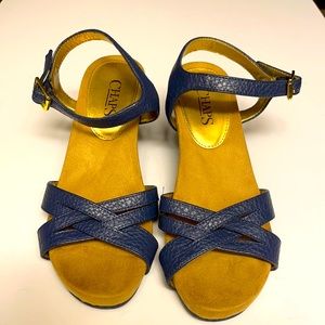 Chaps “Reine” Wedge Sandals. Size 6 1/2.